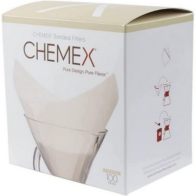 Chemex Chemex - FS-100 - Filtri quadrati per caraffa da 6, 8 e 10 tazze - Confezione da 100 pezzi